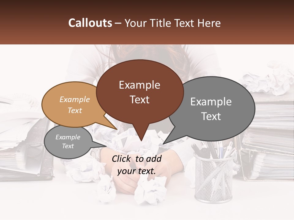 Water Sad Old PowerPoint Template