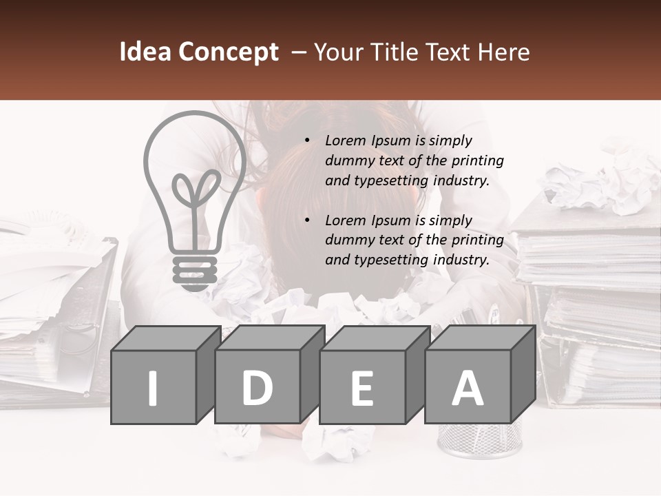 Water Sad Old PowerPoint Template