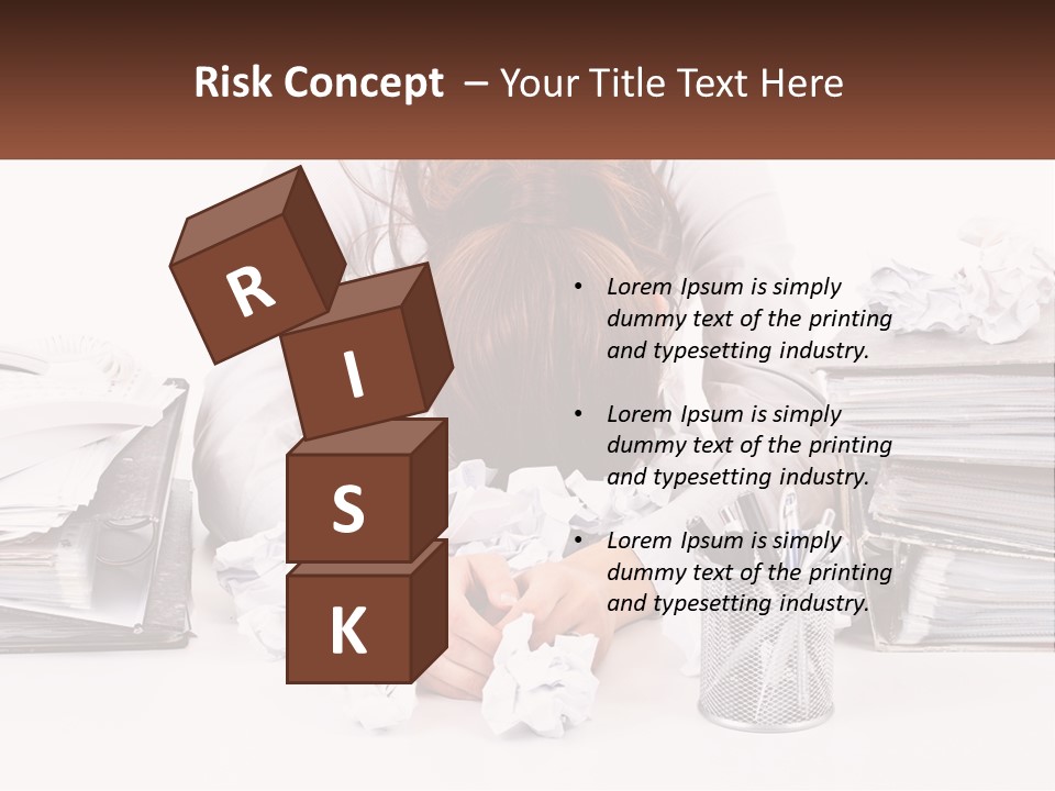 Water Sad Old PowerPoint Template