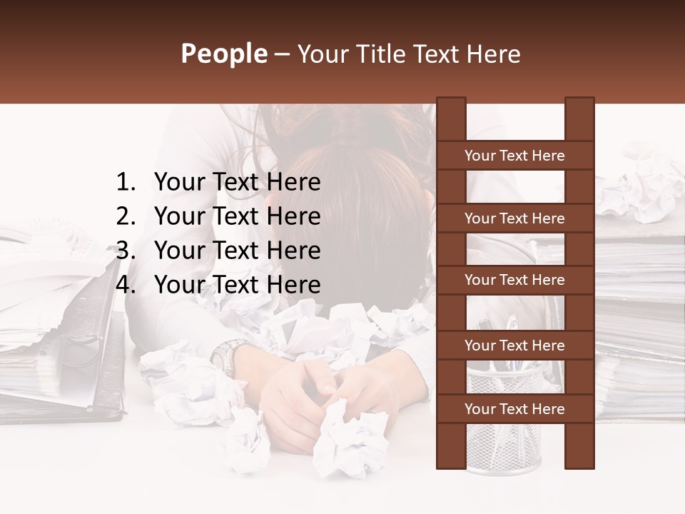 Water Sad Old PowerPoint Template