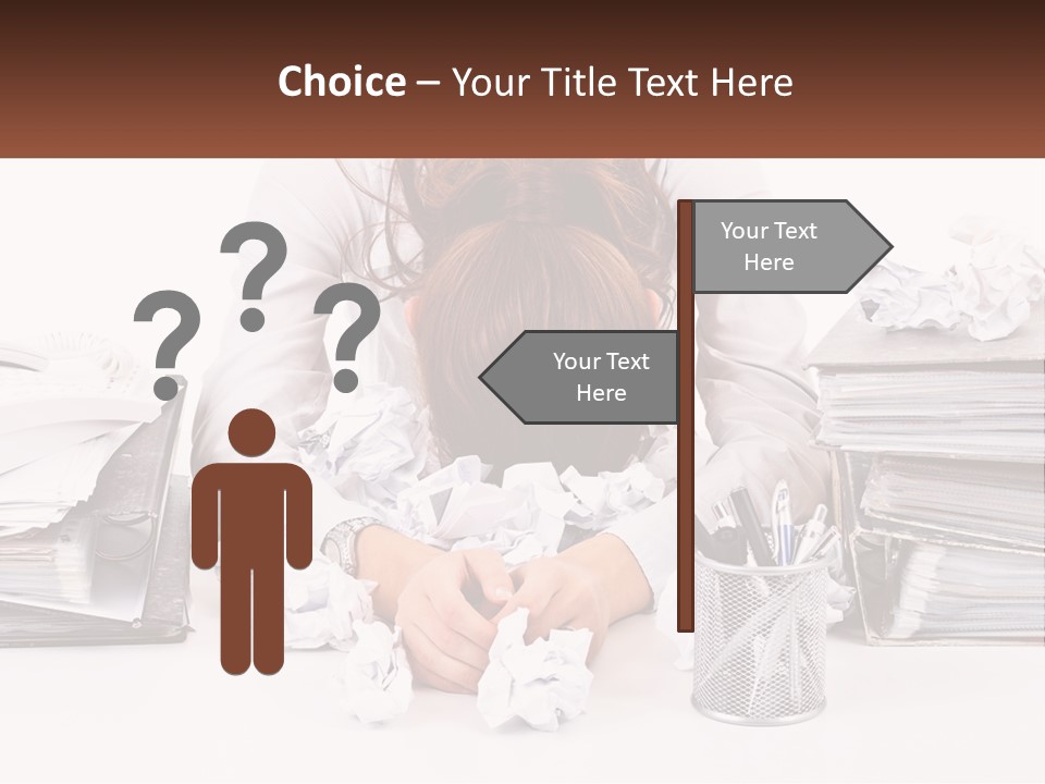 Water Sad Old PowerPoint Template