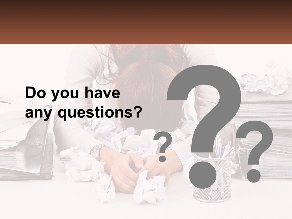 Water Sad Old PowerPoint Template