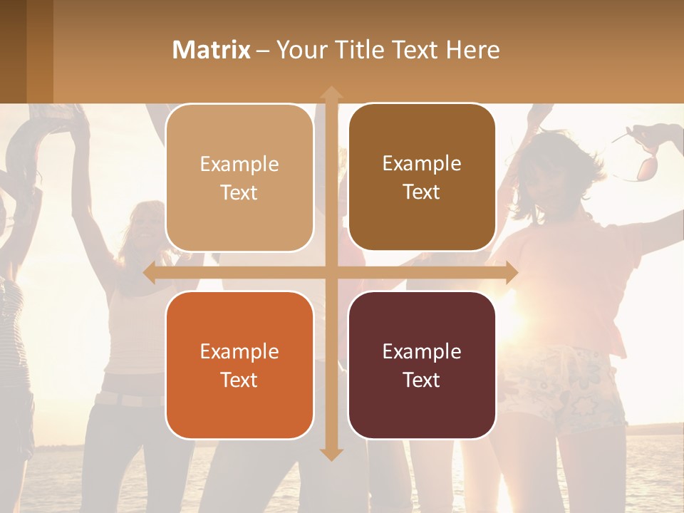 Water Sunrise Single PowerPoint Template