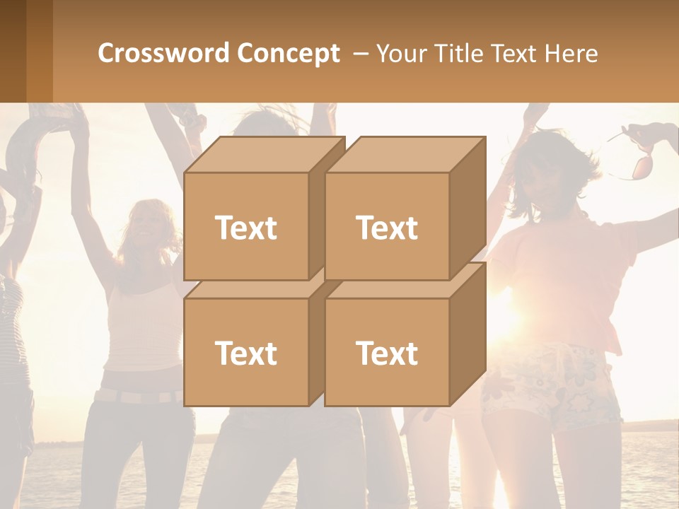 Water Sunrise Single PowerPoint Template
