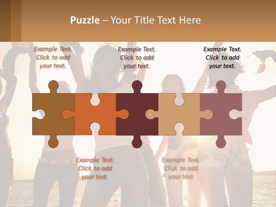 Water Sunrise Single PowerPoint Template