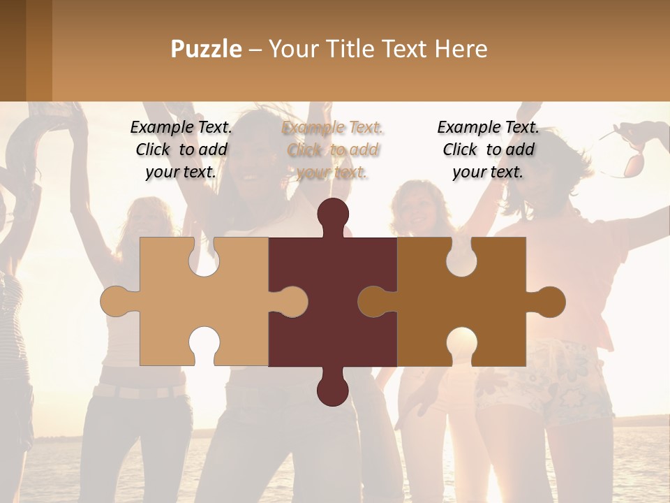 Water Sunrise Single PowerPoint Template