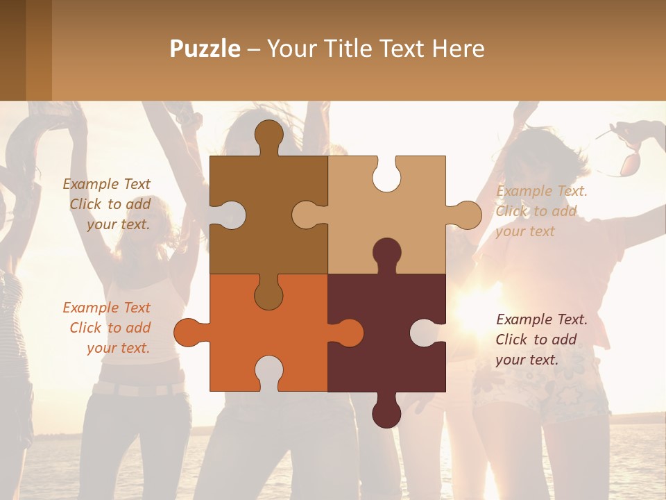 Water Sunrise Single PowerPoint Template