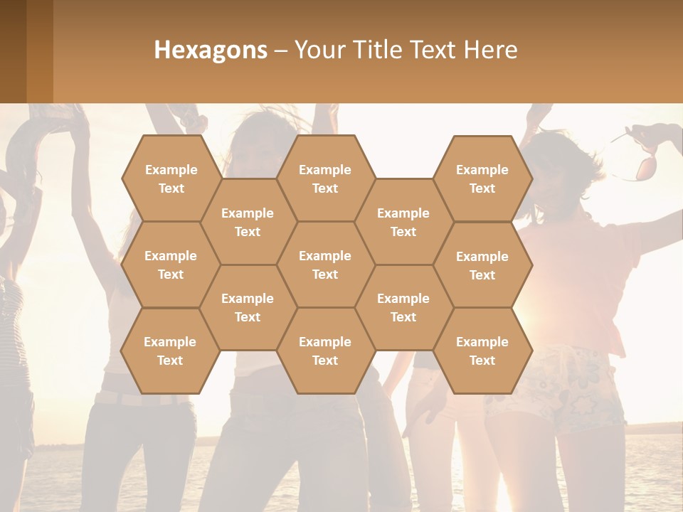 Water Sunrise Single PowerPoint Template