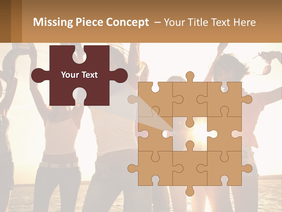 Water Sunrise Single PowerPoint Template