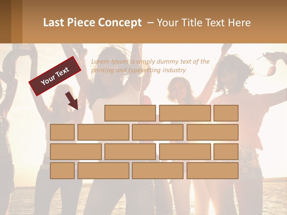 Water Sunrise Single PowerPoint Template