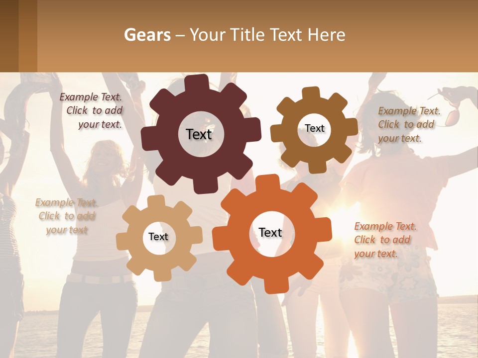 Water Sunrise Single PowerPoint Template