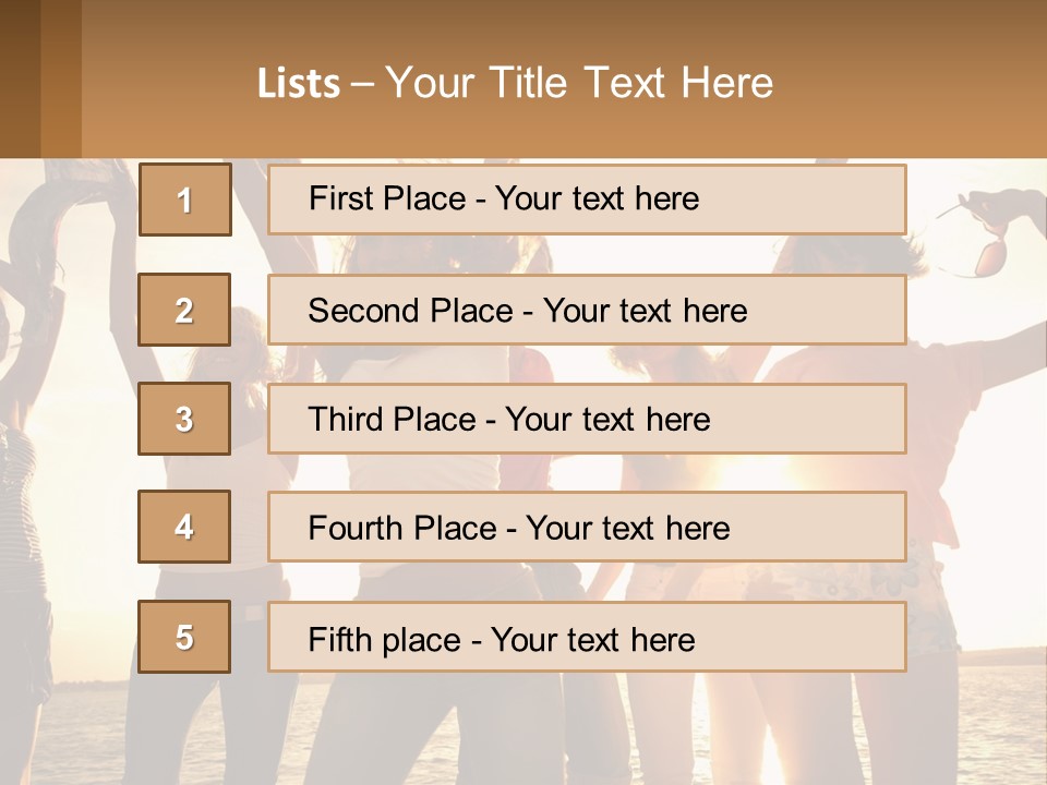 Water Sunrise Single PowerPoint Template