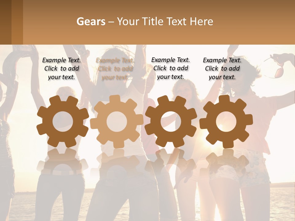 Water Sunrise Single PowerPoint Template