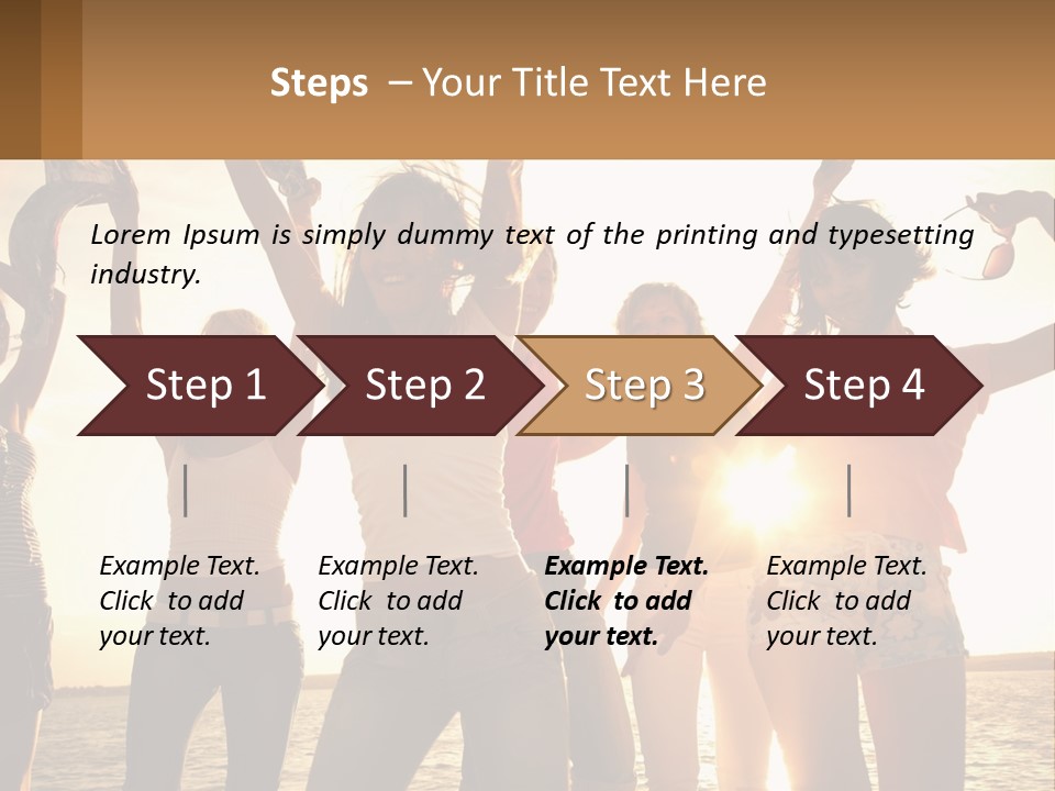 Water Sunrise Single PowerPoint Template