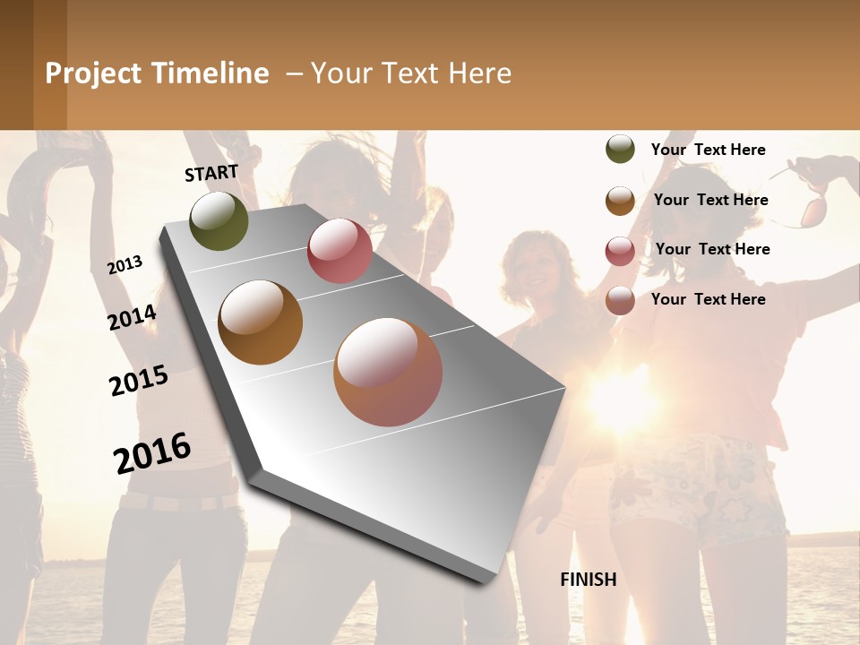 Water Sunrise Single PowerPoint Template