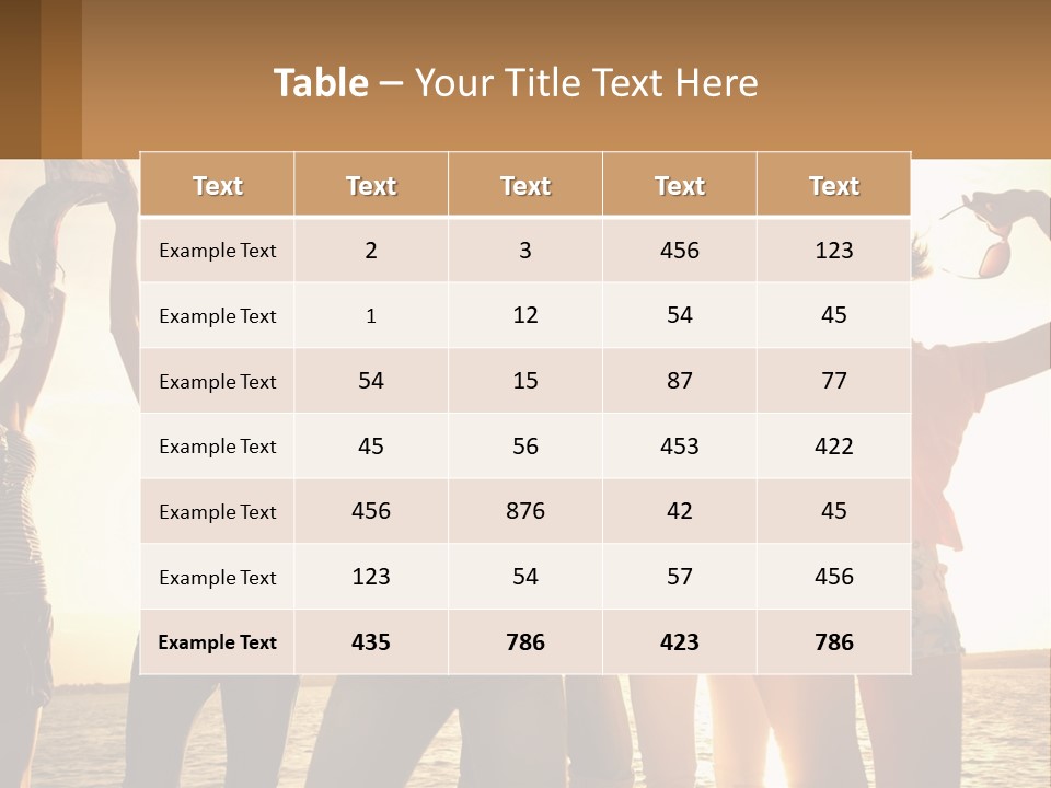 Water Sunrise Single PowerPoint Template