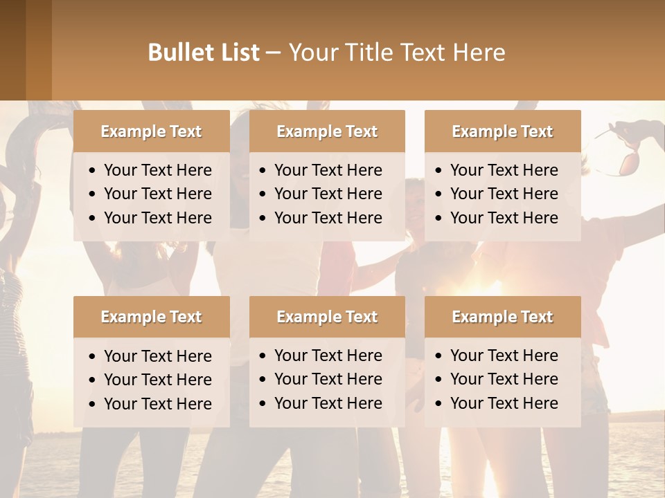 Water Sunrise Single PowerPoint Template