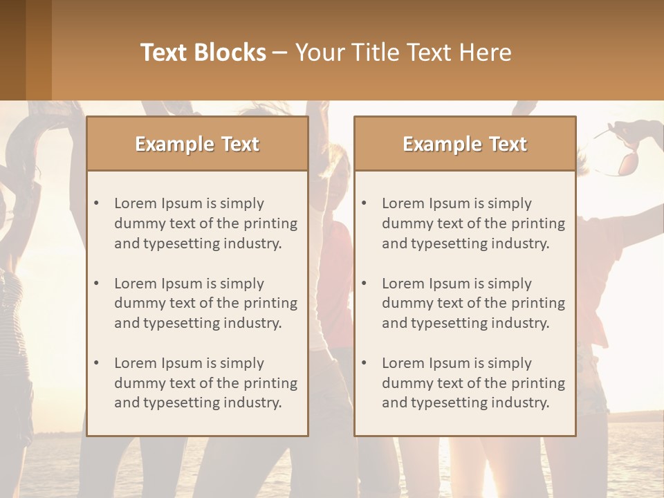 Water Sunrise Single PowerPoint Template