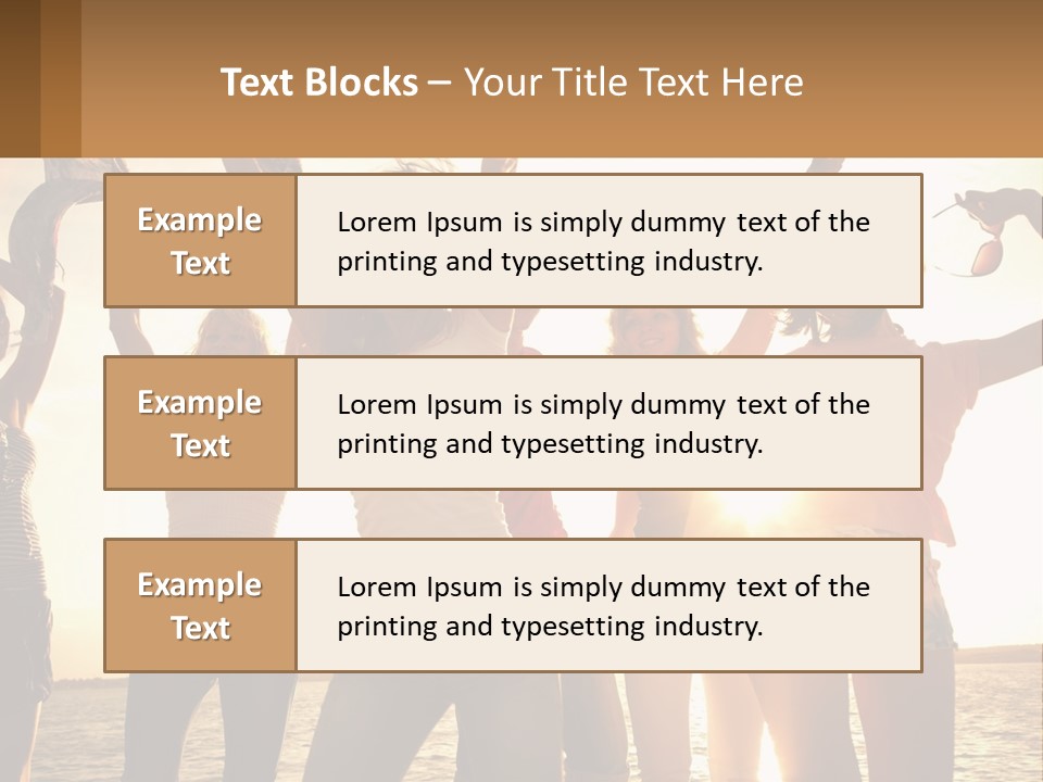 Water Sunrise Single PowerPoint Template