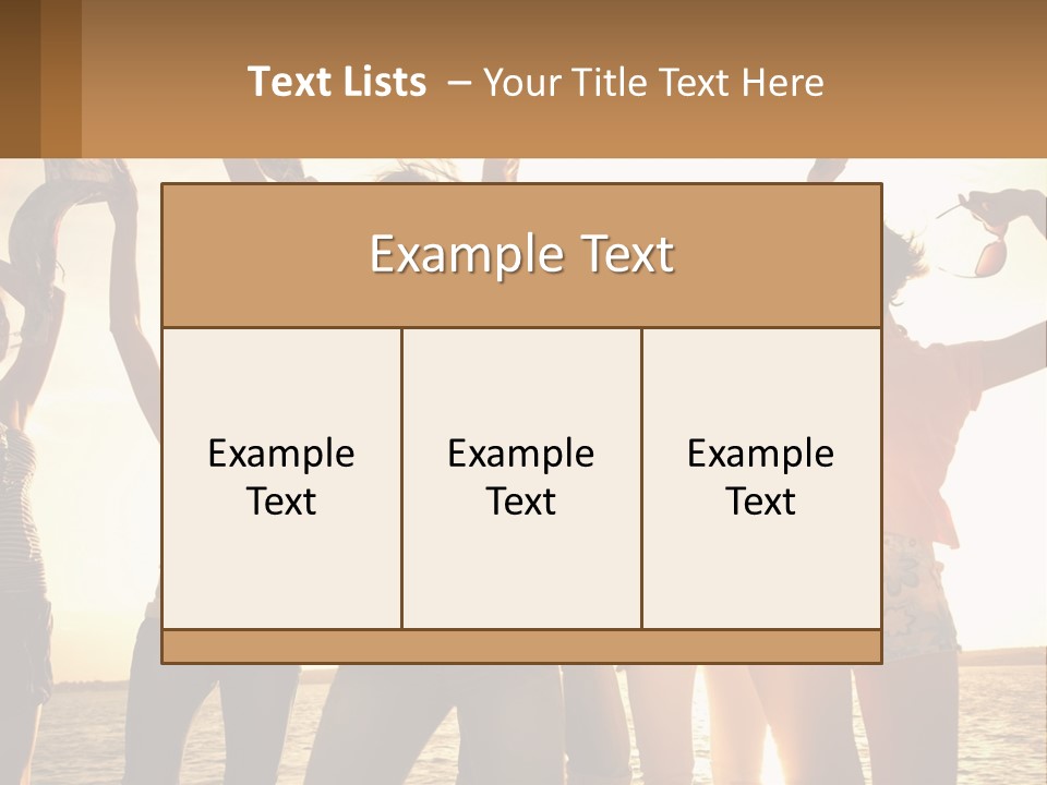 Water Sunrise Single PowerPoint Template
