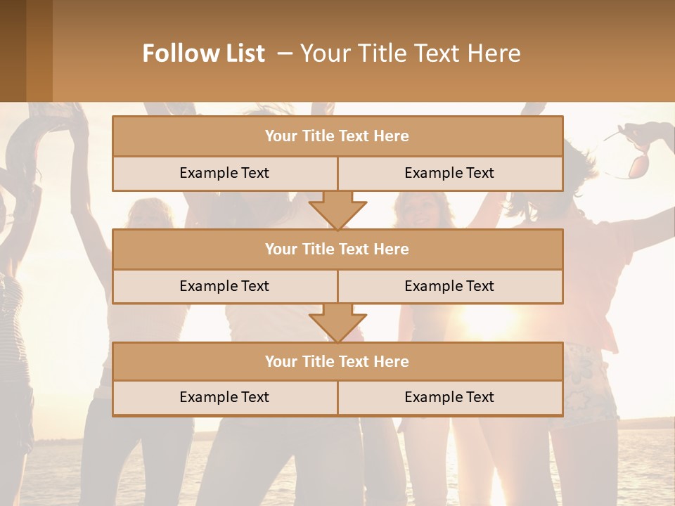 Water Sunrise Single PowerPoint Template