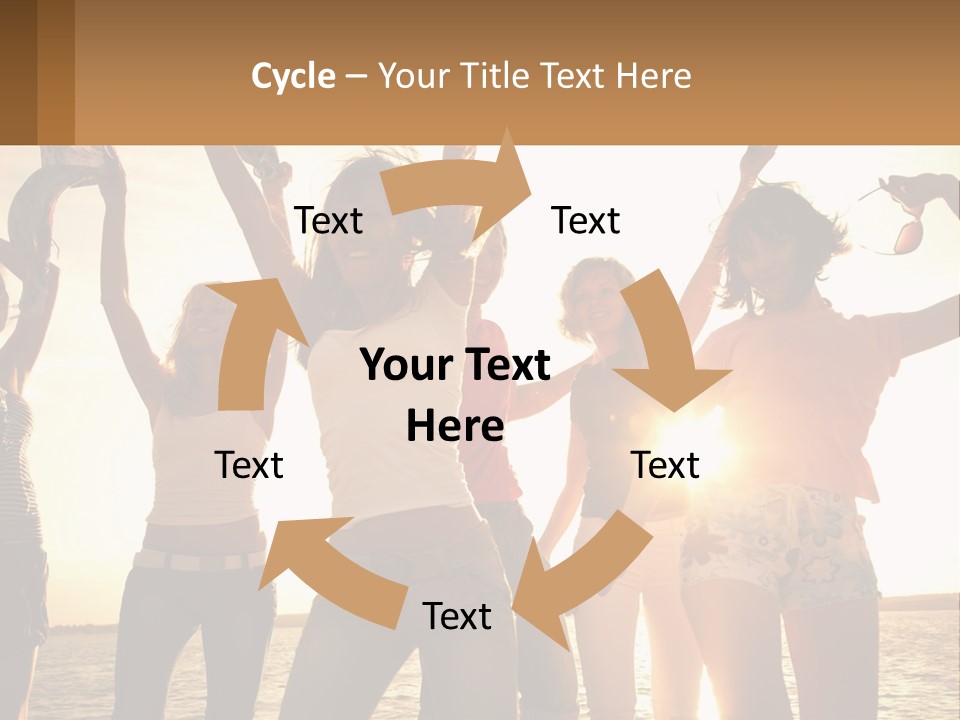 Water Sunrise Single PowerPoint Template