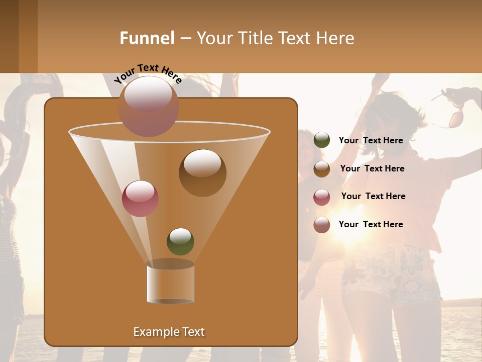 Water Sunrise Single PowerPoint Template