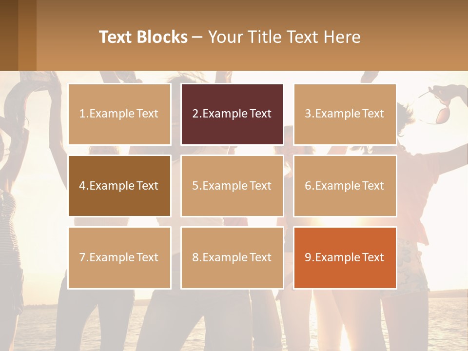 Water Sunrise Single PowerPoint Template