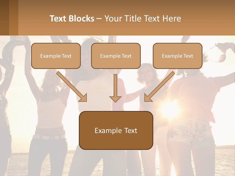 Water Sunrise Single PowerPoint Template