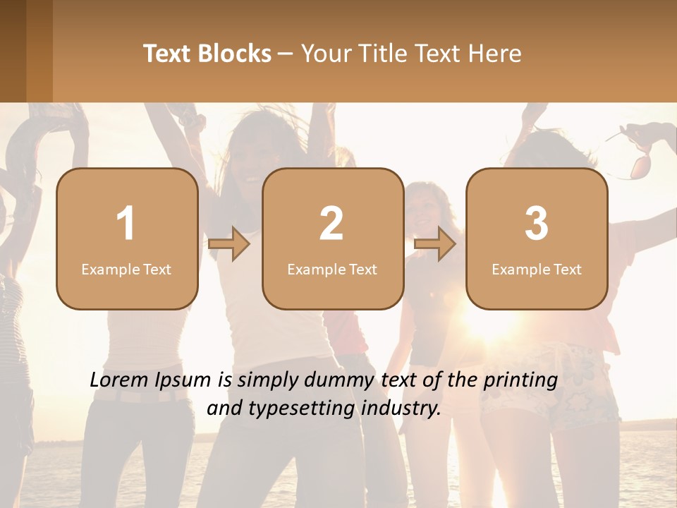 Water Sunrise Single PowerPoint Template