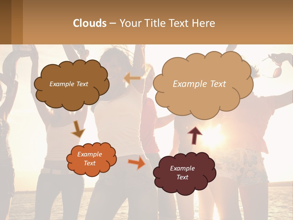 Water Sunrise Single PowerPoint Template