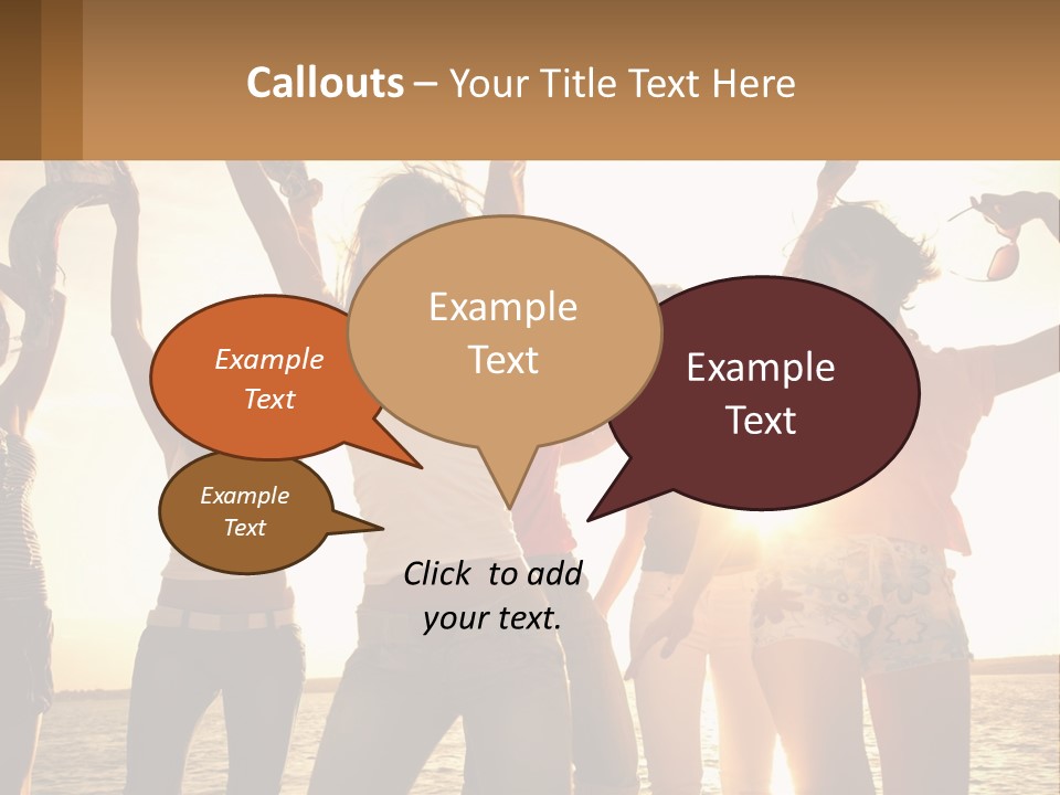 Water Sunrise Single PowerPoint Template