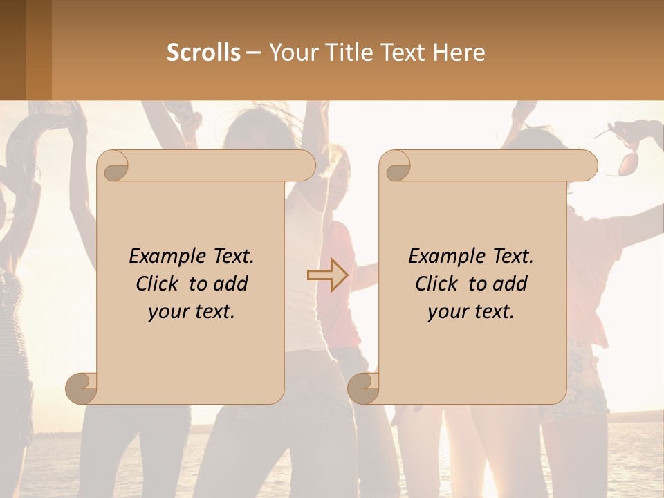 Water Sunrise Single PowerPoint Template