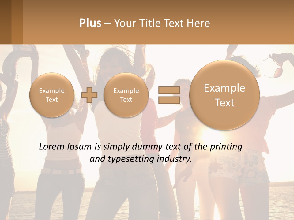 Water Sunrise Single PowerPoint Template