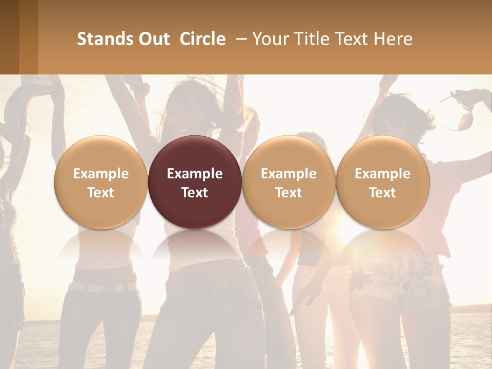 Water Sunrise Single PowerPoint Template