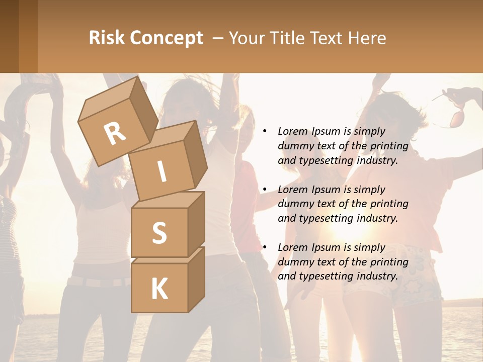 Water Sunrise Single PowerPoint Template