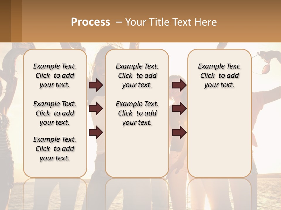 Water Sunrise Single PowerPoint Template