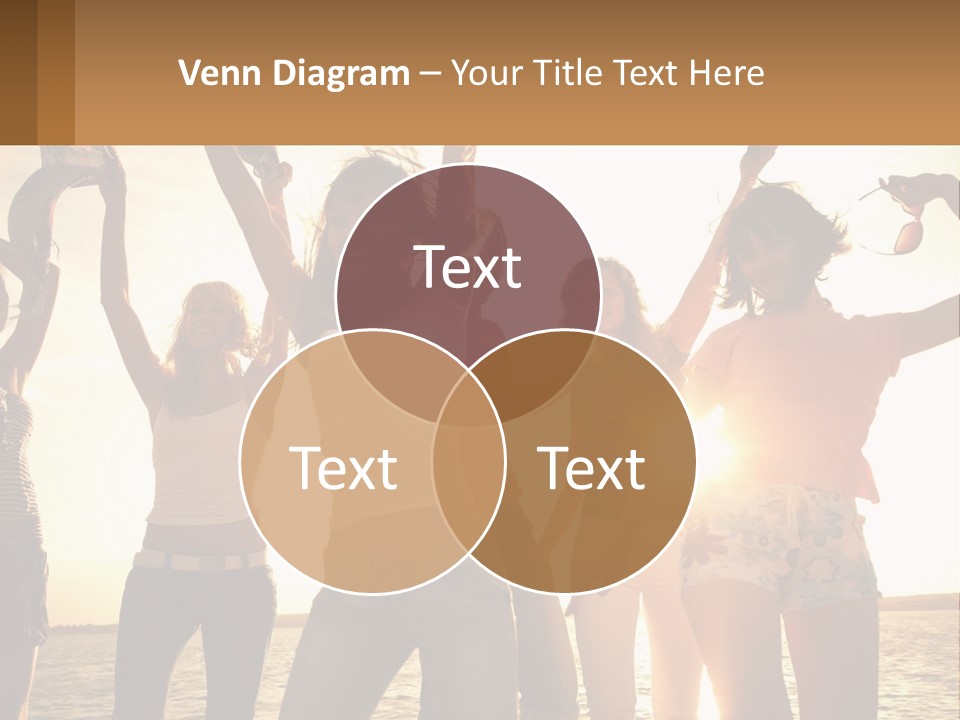 Water Sunrise Single PowerPoint Template