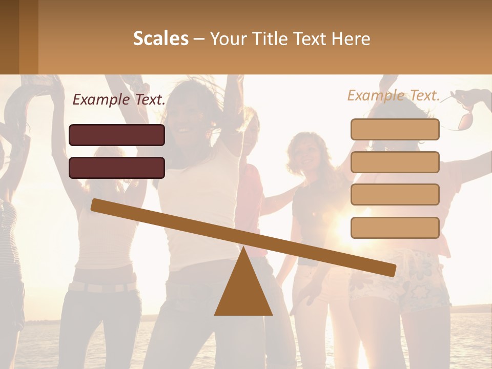 Water Sunrise Single PowerPoint Template