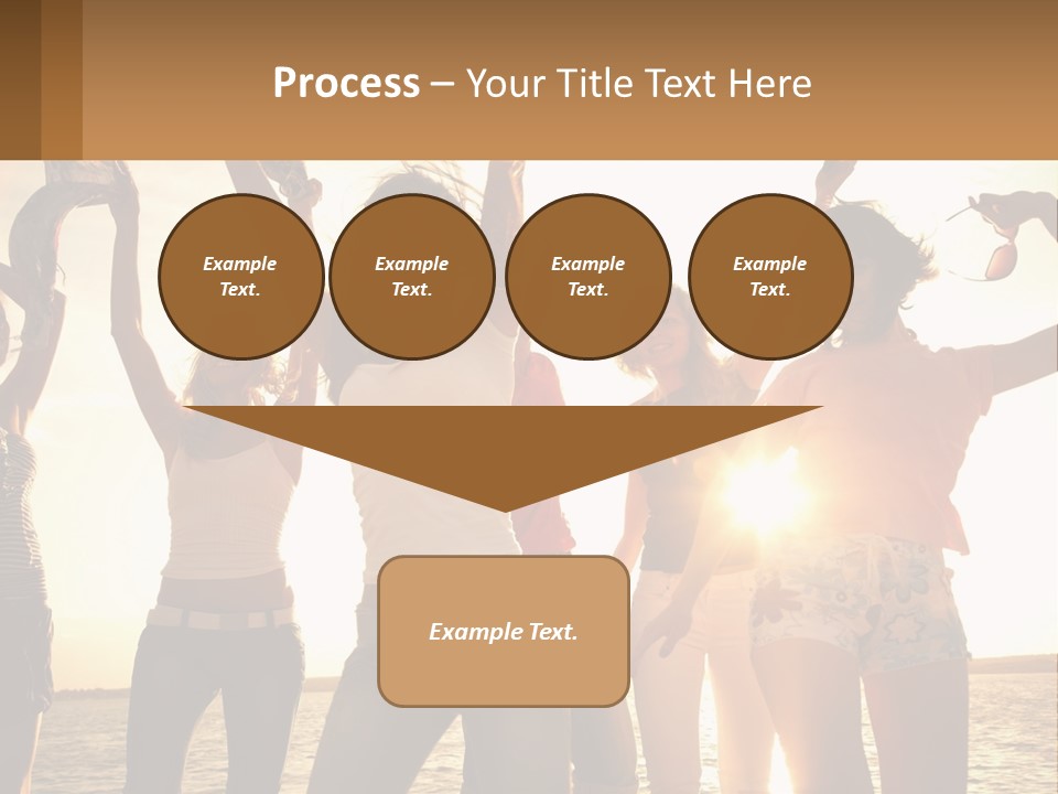 Water Sunrise Single PowerPoint Template