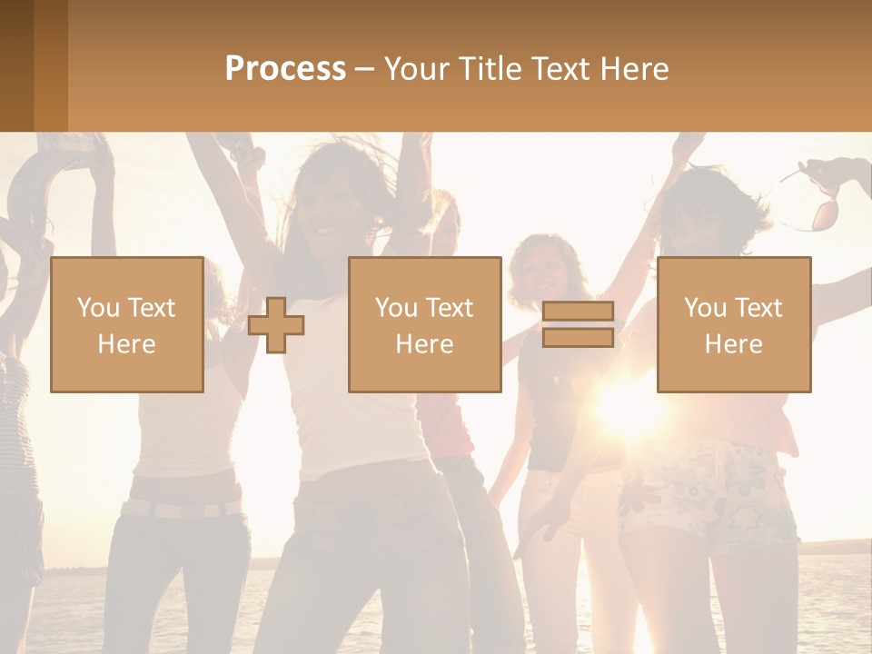 Water Sunrise Single PowerPoint Template