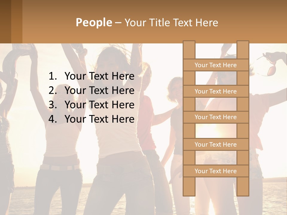 Water Sunrise Single PowerPoint Template
