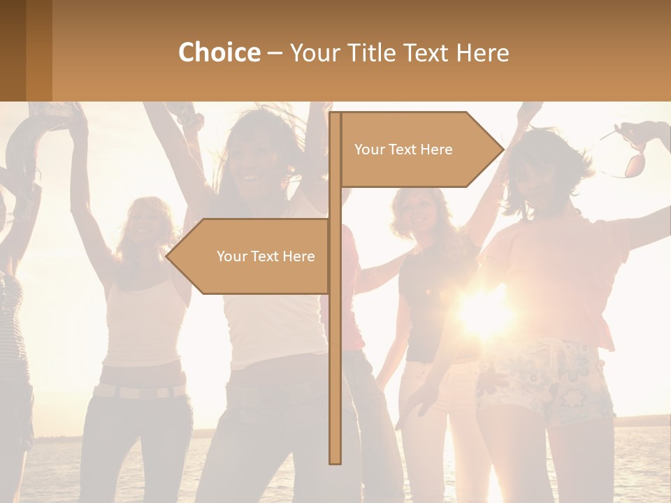 Water Sunrise Single PowerPoint Template