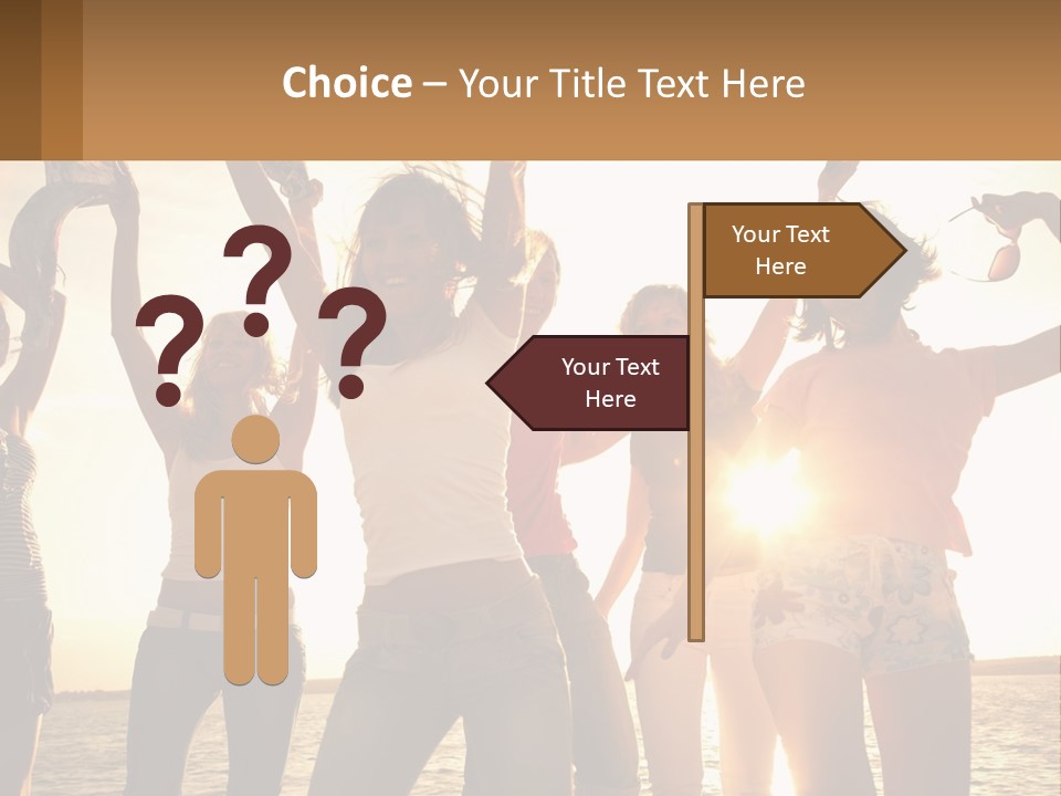 Water Sunrise Single PowerPoint Template