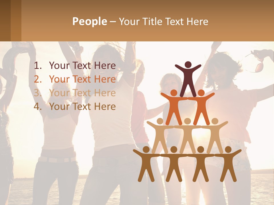 Water Sunrise Single PowerPoint Template