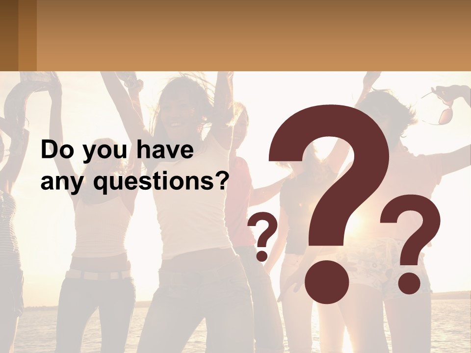 Water Sunrise Single PowerPoint Template