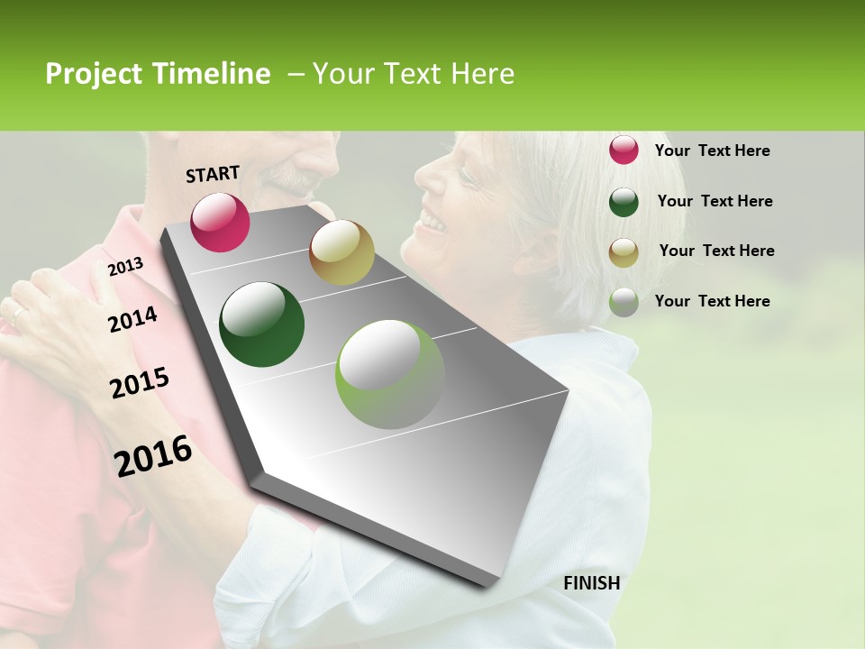 Coastal Woman Peaceful PowerPoint Template