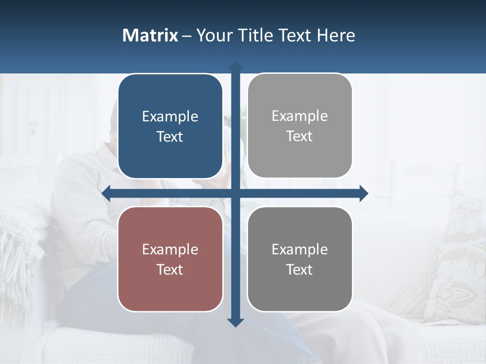 Standing Family Senior PowerPoint Template