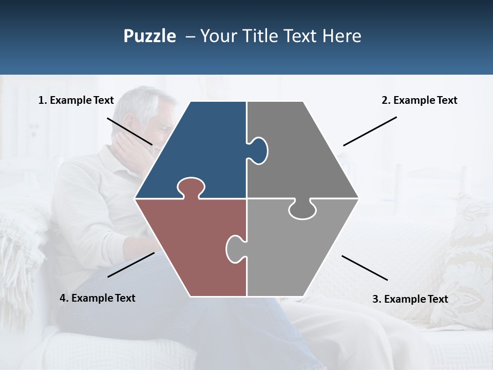 Standing Family Senior PowerPoint Template