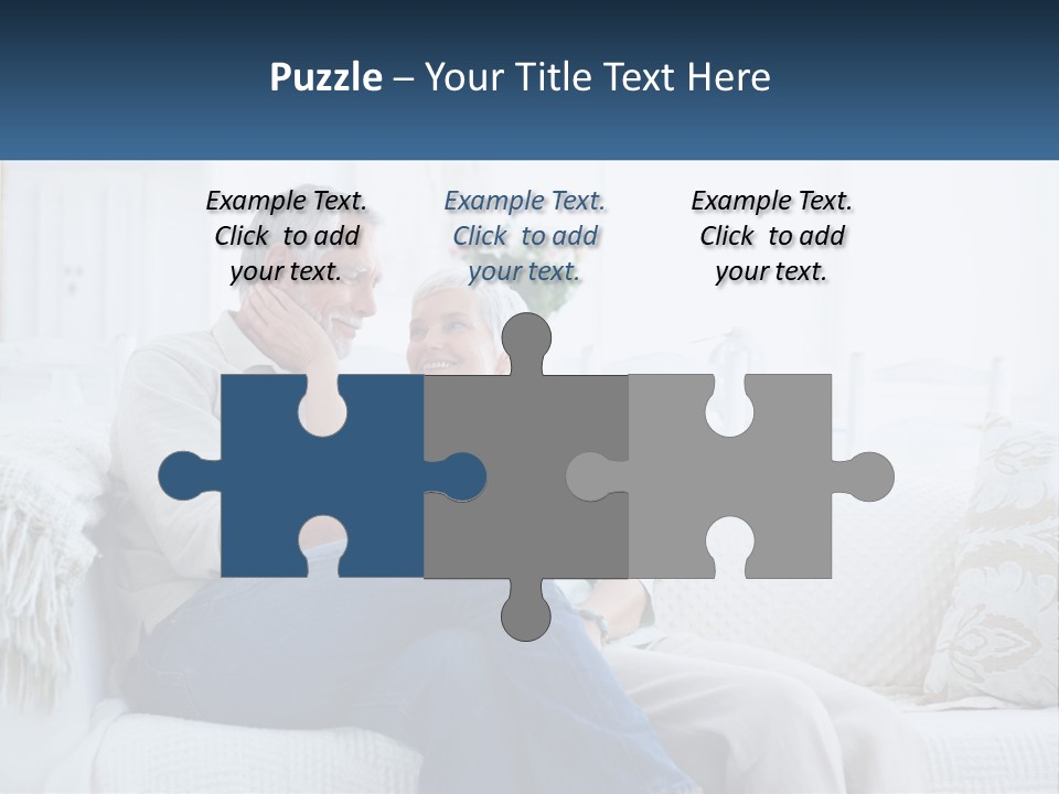 Standing Family Senior PowerPoint Template